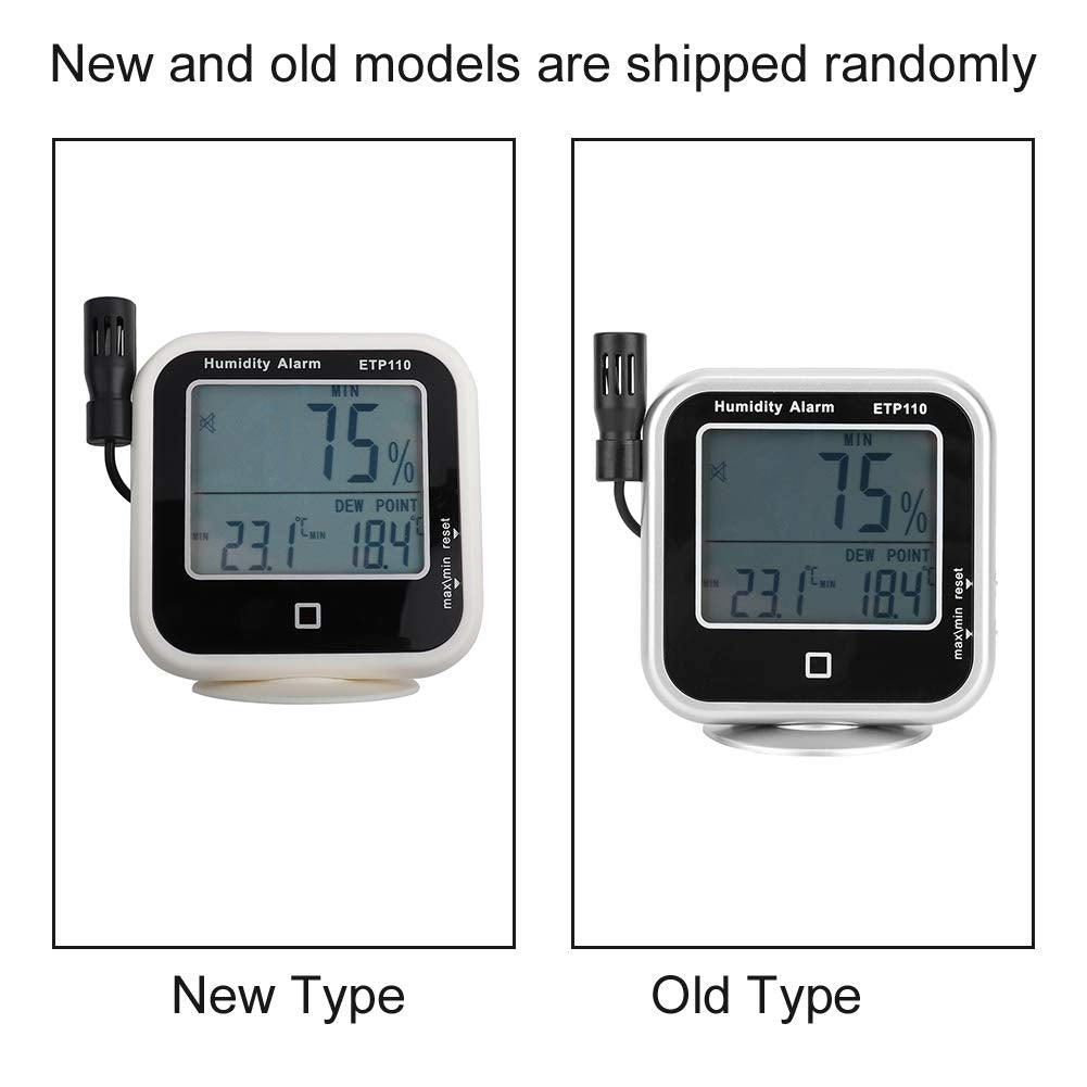 Digitaler Thermohygrometer ETP110 mit Luftfeuchtigkeit und Temperatur Messung sowie Taupunktanzeige