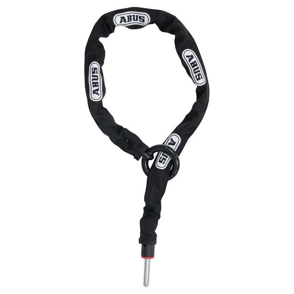 ABUS Rahmenschloss-Einsteckkette – Adaptor Chain 2.0 6KS 100 cm Schwarz Single, 100 cm Schwarz Singl