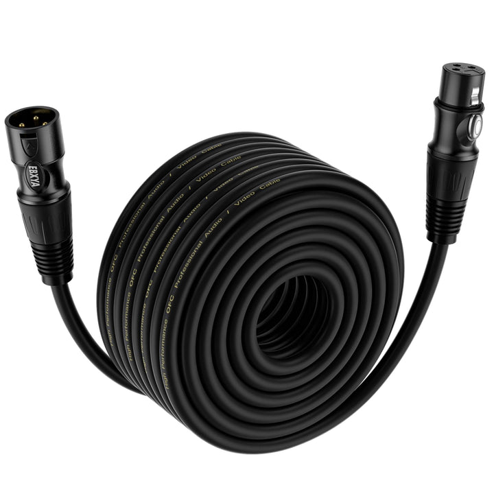 EBXYA XLR Kabel Mikrofonkabel 30M 3-Pin symmetrisch XLR Stecker auf Buchse Kabel Mikrofonkabel DMX K
