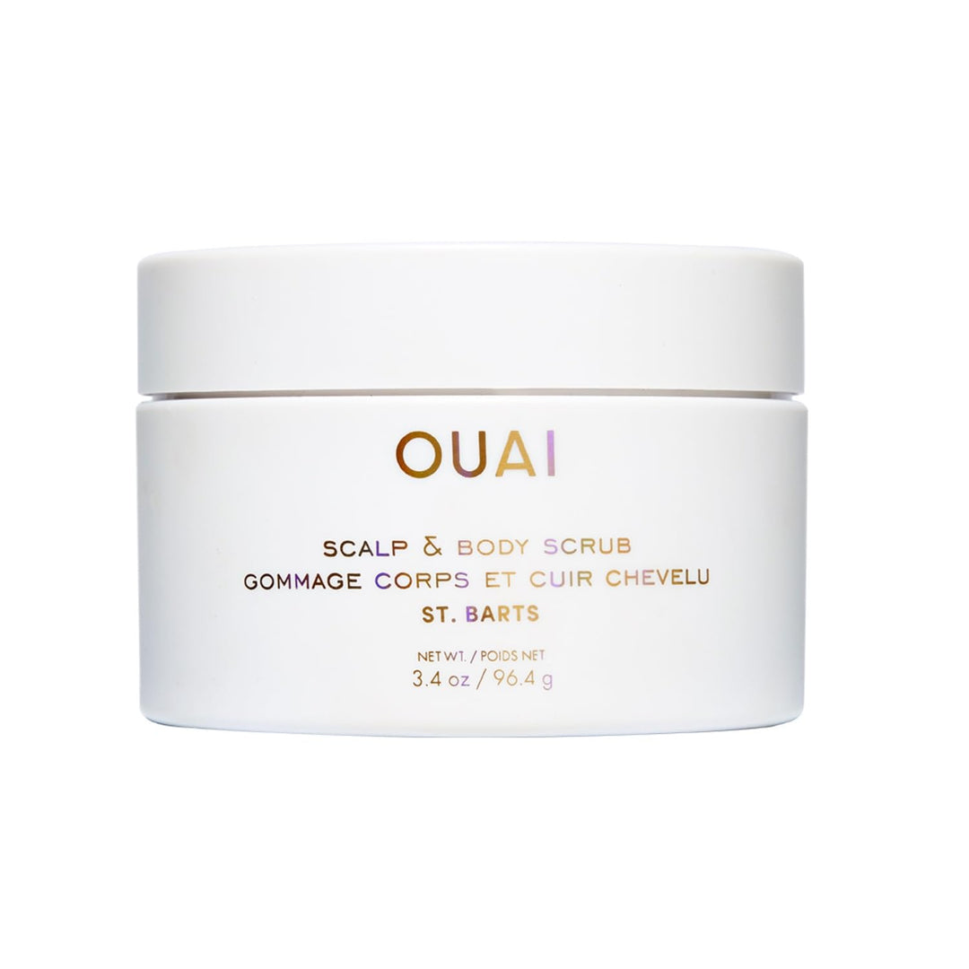 OUAI Scalp &amp; Body Scrub Reisegrösse – St. Barts – Exfolierendes Körperpeeling mit Zucker &amp; Kokosöl f