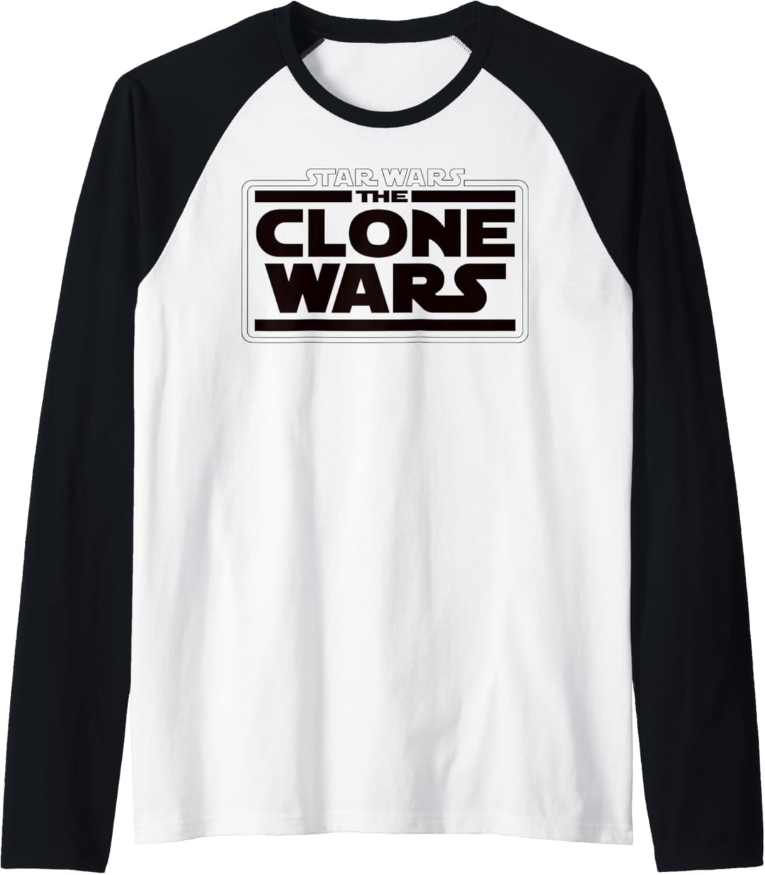 Star Wars Clone Wars Logo Raglan