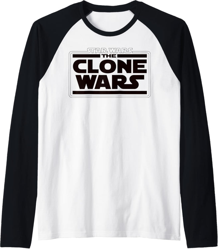 Star Wars Clone Wars Logo Raglan