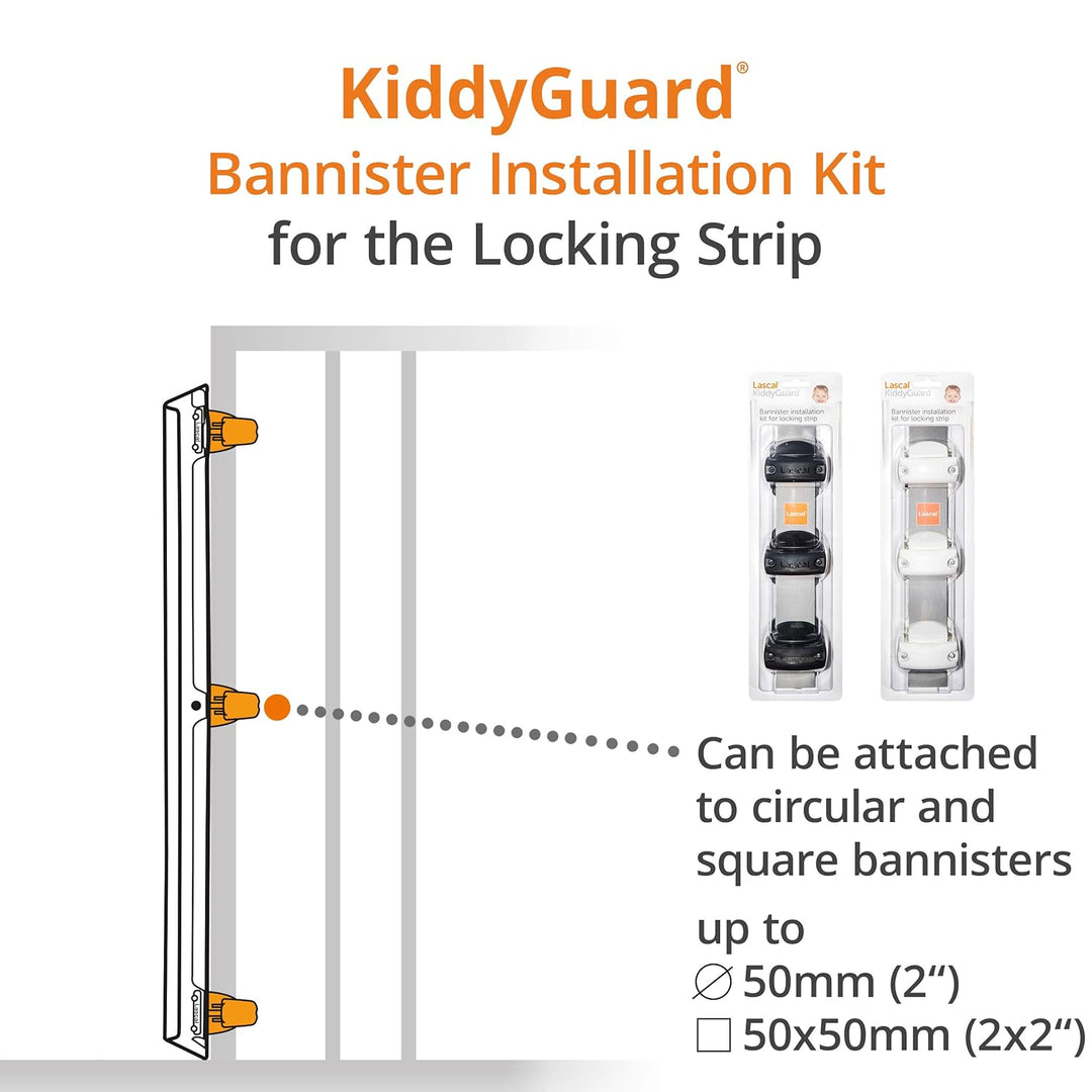 Lascal KiddyGuard Avant/Accent/Assure Rohrhalterung für Verschlussleiste, Stangenhalterung für runde