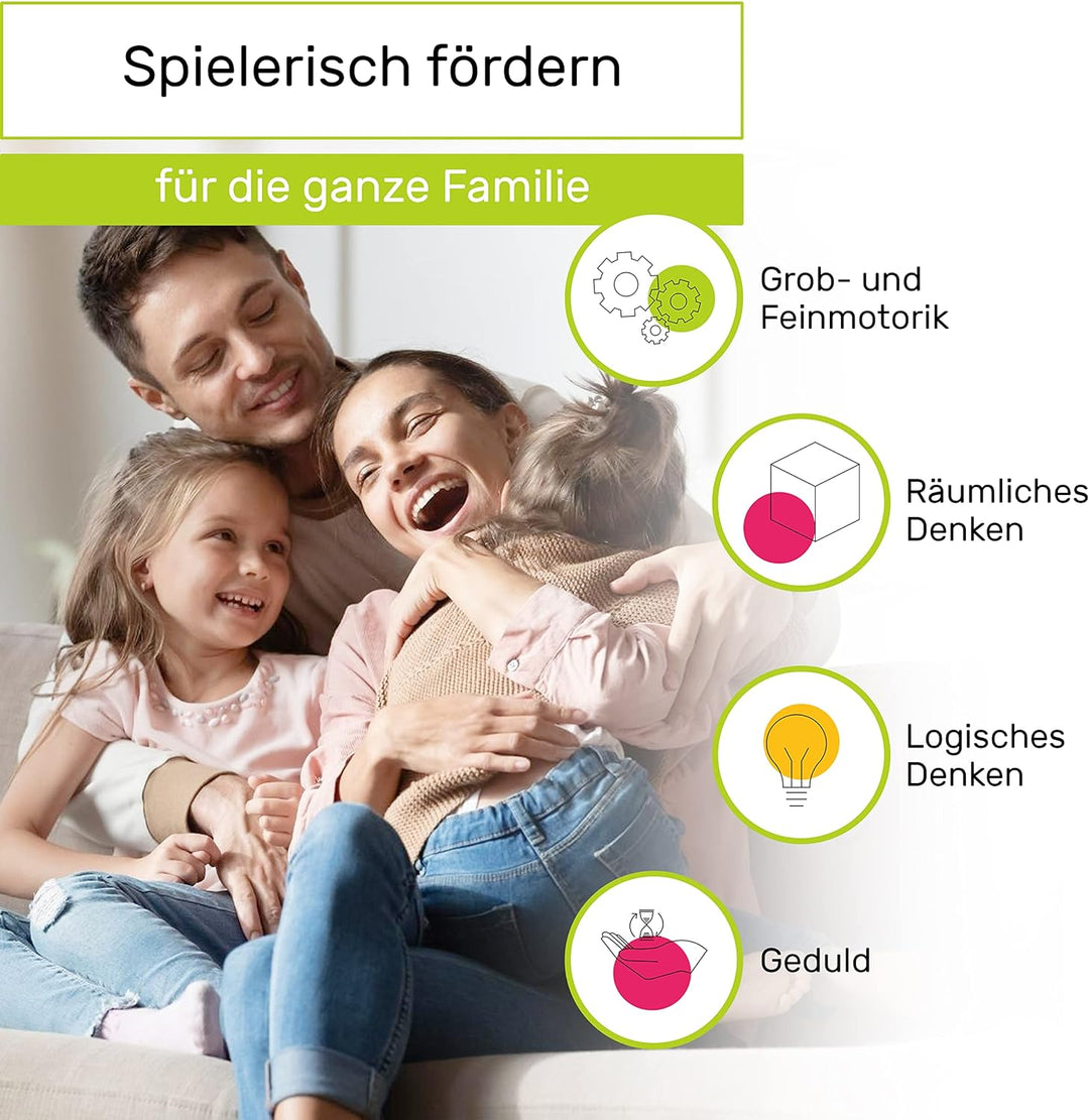 CUBIDI® Zauberwürfel Set - Speed Cube Set 2x2 3x3 4x4 Pyraminx Speedcube, Zauberwürfel für Kinder Er