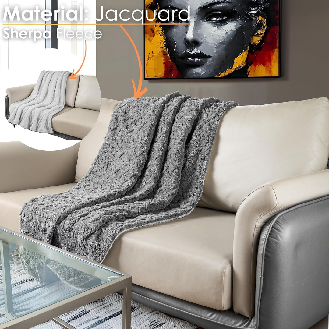 Heizdecke mit Abschaltautomatik Kuschelheizdecke 180x130cm elektrische Wärmedecke Kuscheldecke Bett