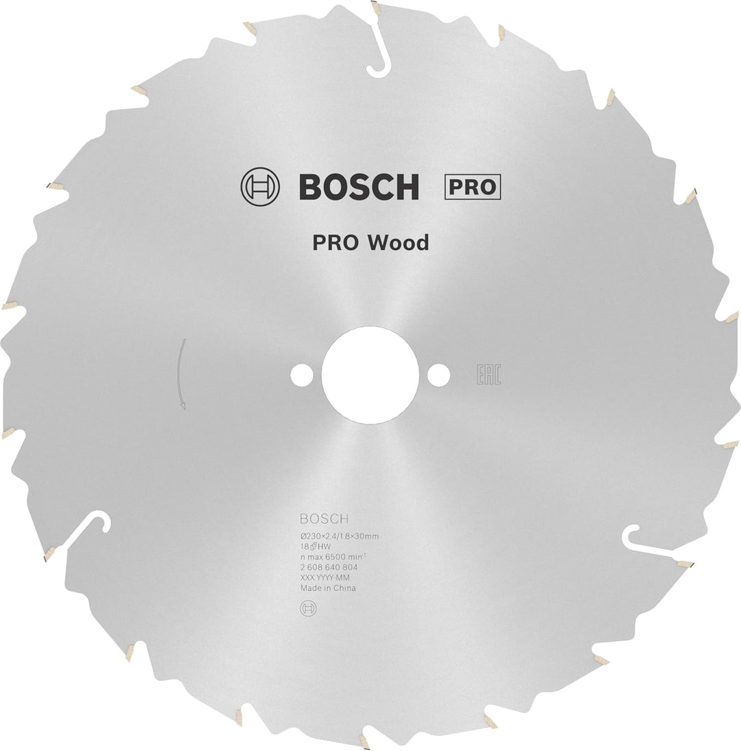 Bosch Professional 1x Kreissägeblatt Speedline Wood (für Holz, Sägeblatt Ø 230 x 30 x 2,6 mm, 18 Zäh