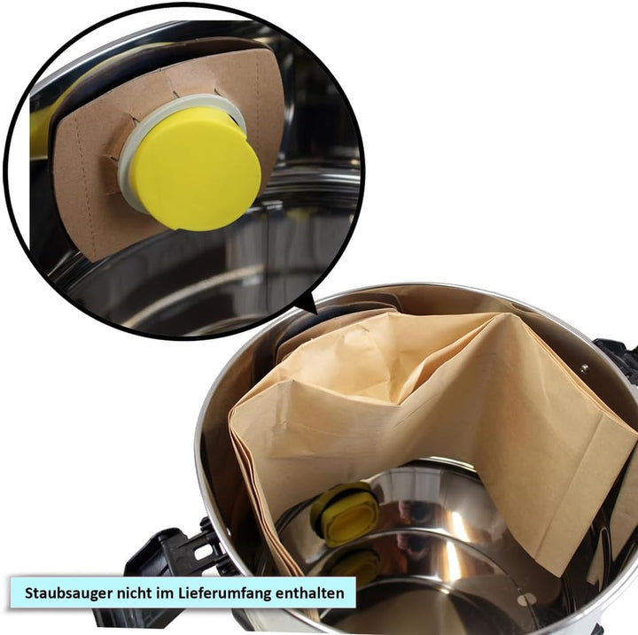 MisterVac | 10 Staubsaugerbeutel kompatibel mit Kärcher WD 5.400 Nass/Trocken