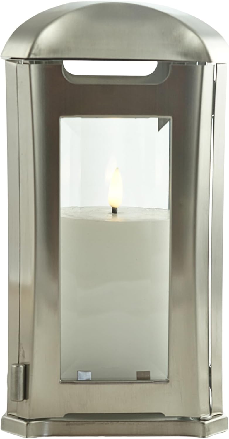 designgrab AEL5AGB1Swed Grablampe Venezia aus Edelstahl, Silber, 13 x 13 x 24 cm
