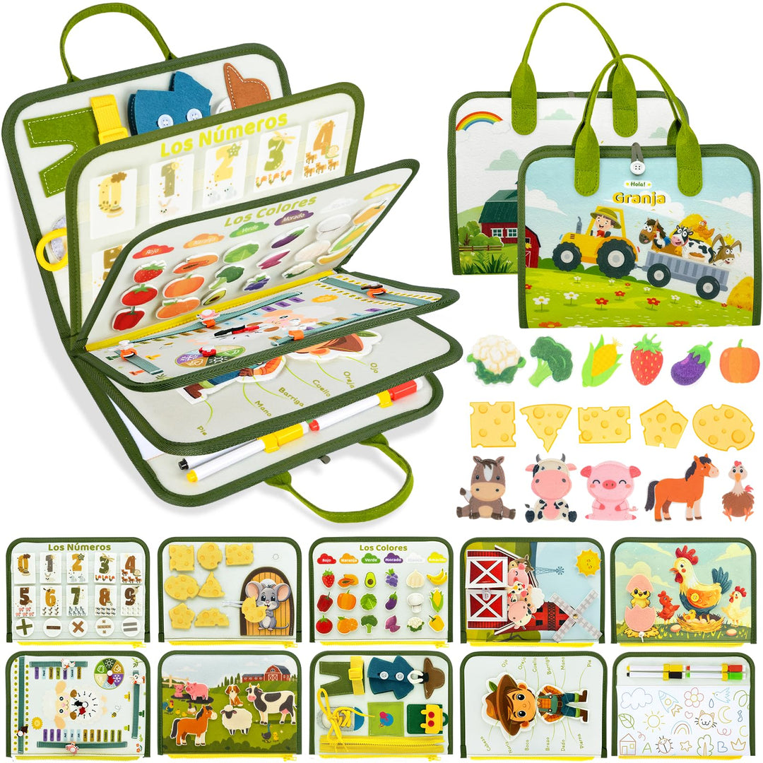 Almaxi Montessori Spielzeug ab 1 Jahr (10 in 1), 10 in 1
