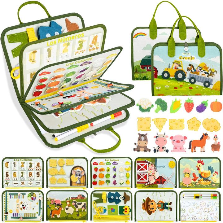 Almaxi Montessori Spielzeug ab 1 Jahr (10 in 1), 10 in 1