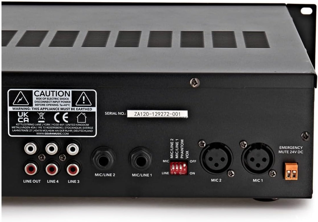 SubZero Line-Mischer-Verstärker, 120 W/100 V