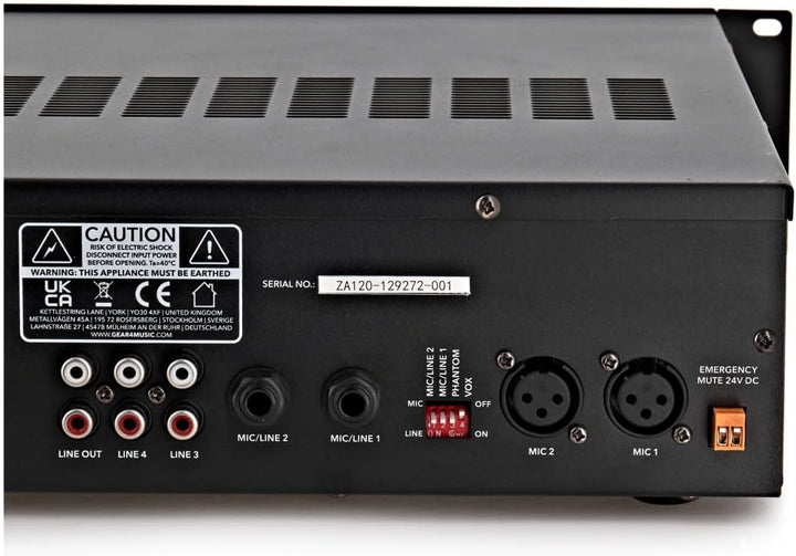 SubZero Line-Mischer-Verstärker, 120 W/100 V