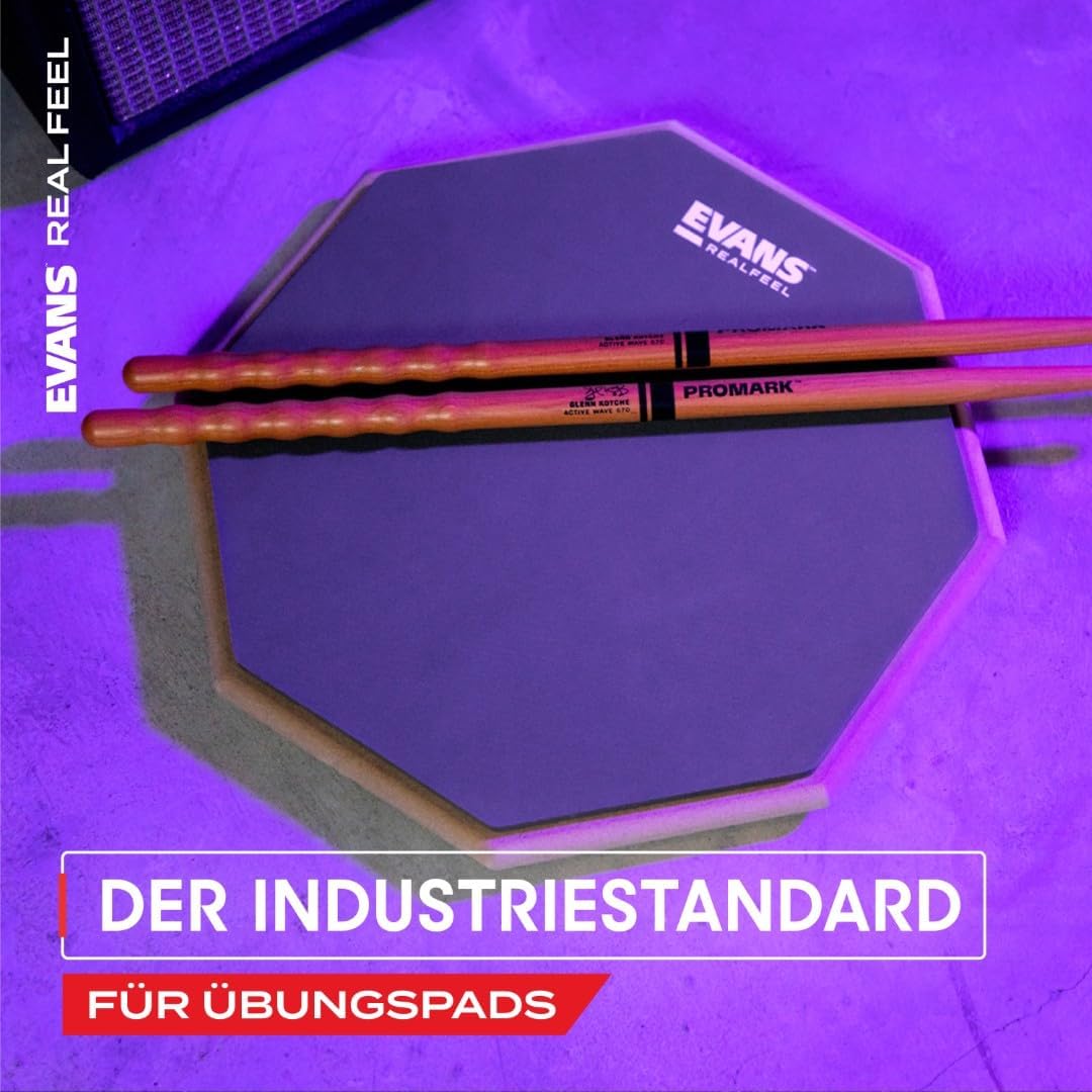 Evans RF6D RealFeel Übungspad 2-seitig, 6 Zoll 6-Inch Zweiseitig, 6-Inch Zweiseitig