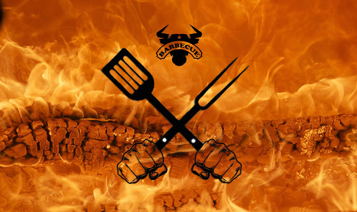 Grillmatte Grillunterlage Bodenschutz Barbecue-Matte Höllenfeuer Devil 75 x 120 cm Muster wählbar An