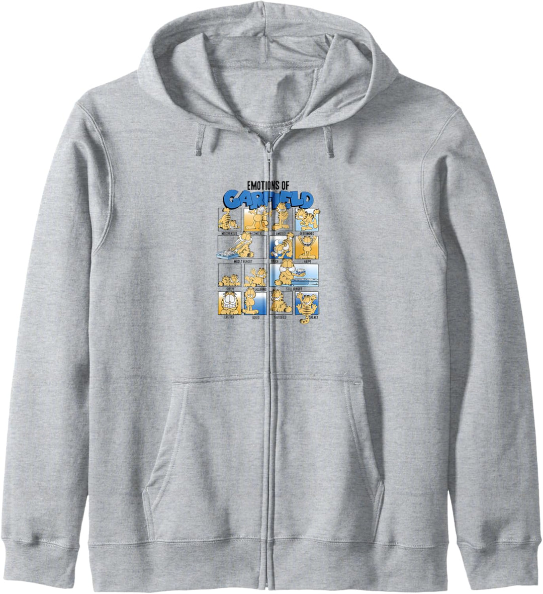 Garfield Emotions Of Garfield Blue Grid Kapuzenjacke