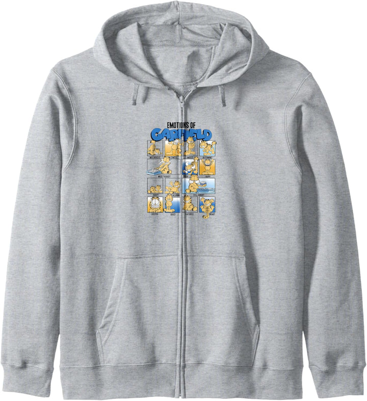Garfield Emotions Of Garfield Blue Grid Kapuzenjacke