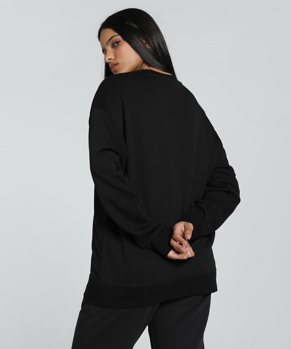 Puma Mädchen ESS Small No. 1 Logo Relaxed Crew Tr Hooded Sweatshirt (1er Pack) S Puma Black, S Puma