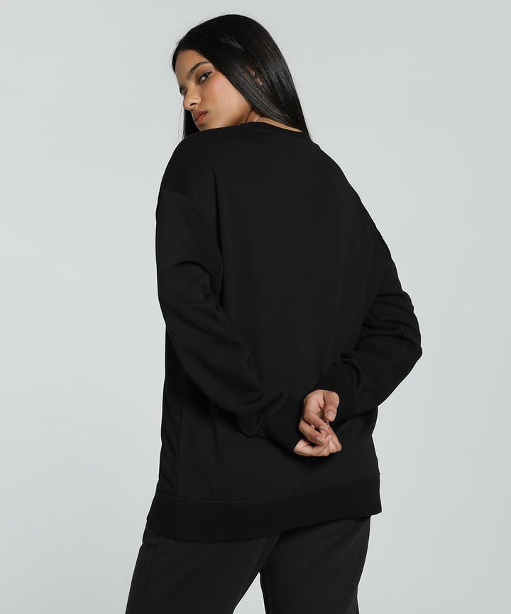 Puma Mädchen ESS Small No. 1 Logo Relaxed Crew Tr Hooded Sweatshirt (1er Pack) S Puma Black, S Puma
