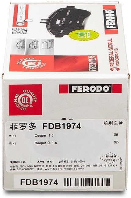Ferodo FDB1974 PREMIER Bremsbelagsatz, Scheibenbremse - (4-teilig) - (4 Stück)