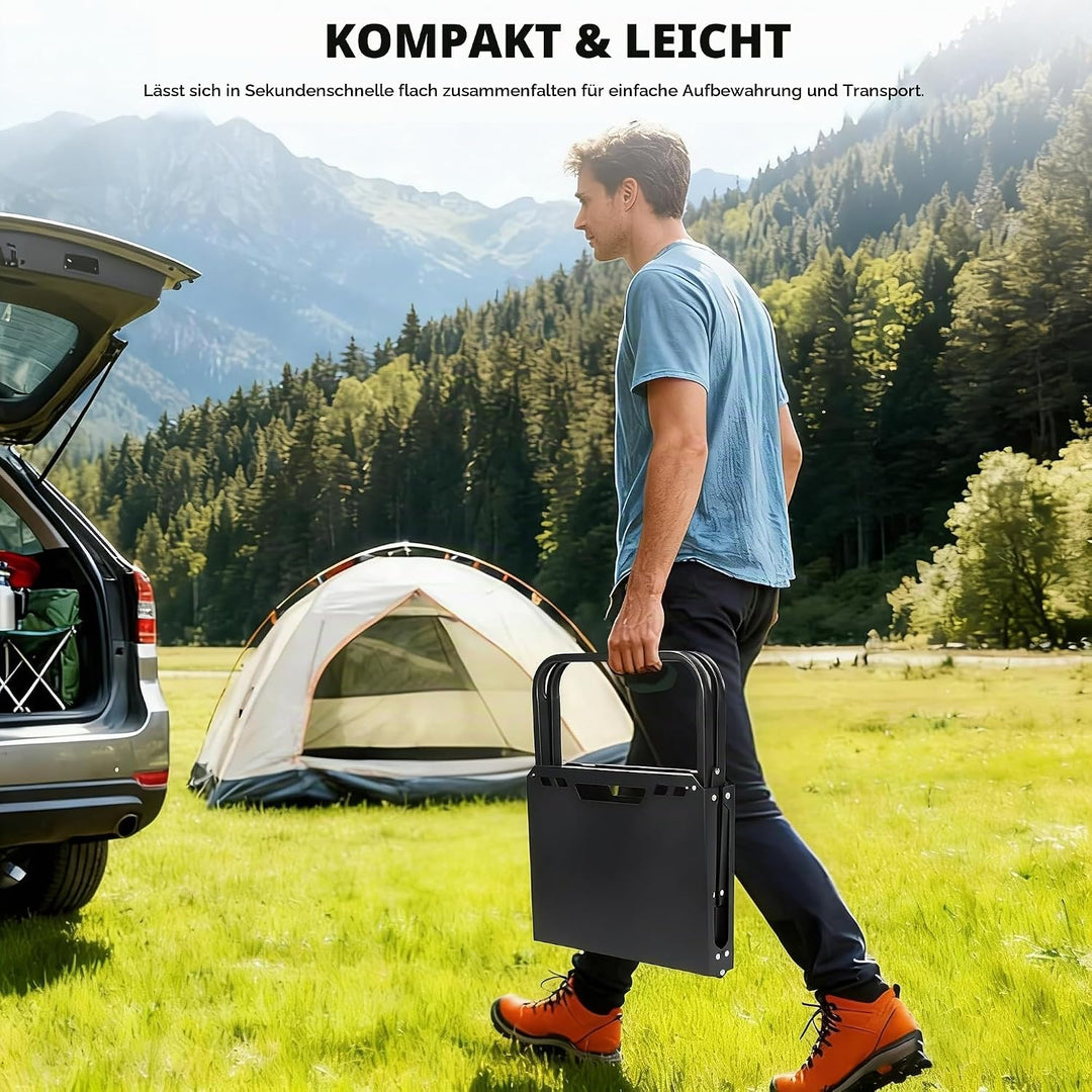 Campingtisch, Leichter Aluminiumlegierungs-klappbarer Klapptisch, Kleiner Campingtisch für Outdoor-P