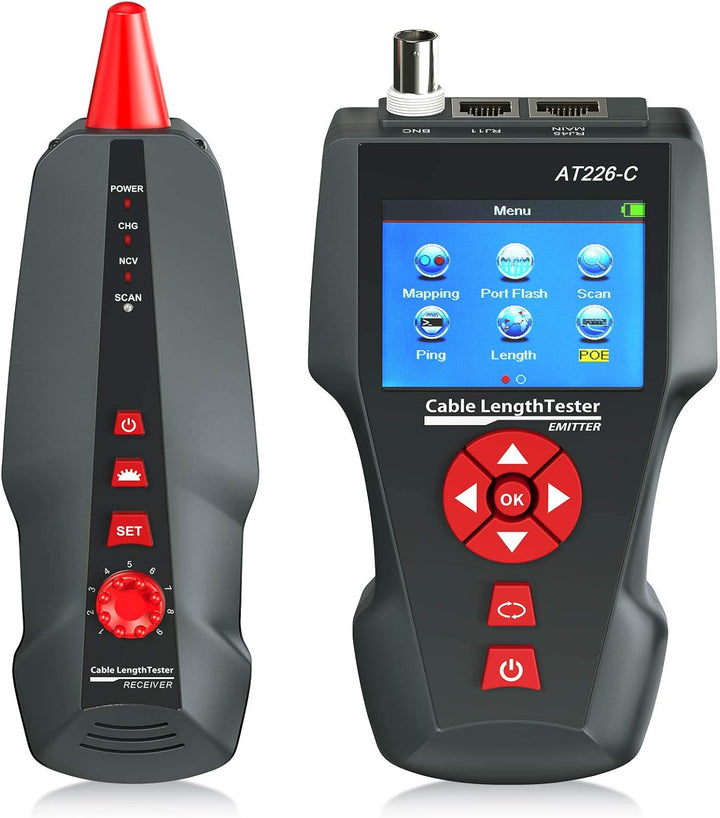 KOLSOL Netzwerktester Kabeltester AT226-C POE Tester Netzwerk Tester Kabel Tester Netzwerkkabelteste