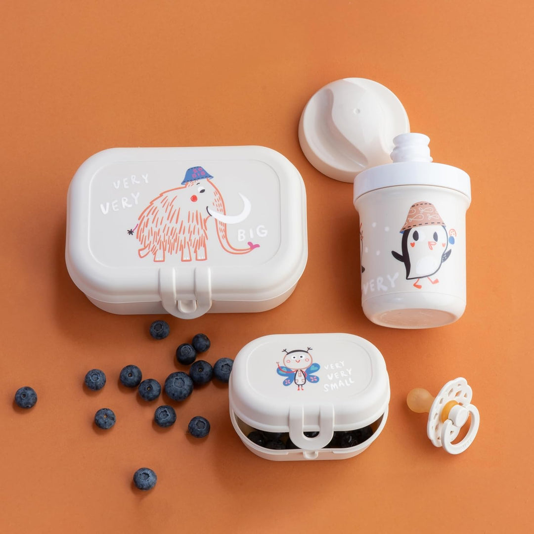 Koziol VERY VERY TO GO Lunchboxset + Trinkflasche 200 ml | für Kinder ab 6 Monaten | biozirkulärer K