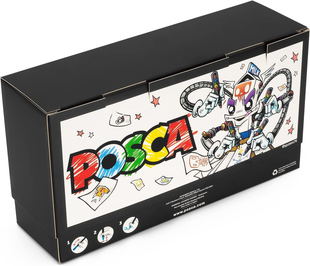 Posca - Paint Marker Art Pens - 1.8-2.5mm - Deskset Gift Set (PC-5M Desk Set of 23) PC-5M Schreibtis