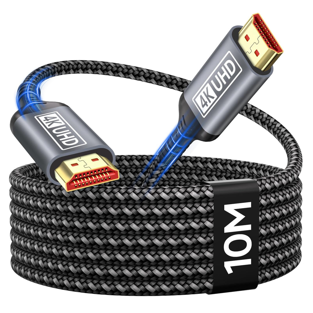 4K HDMI Kabel 10M, Ultra HDMI 2.0 Kabel High Speed 18Gbps Unterstützung HDR, HDCP2.2, Ethernet, 3D,