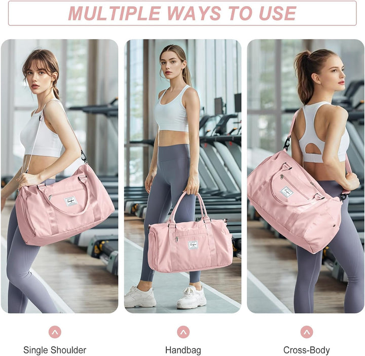 HYC00 Sport Duffel Bag Damen Herren,Sporttasche mit Nassfach &amp; Schuhfach Reise Duffel Bags Übernacht