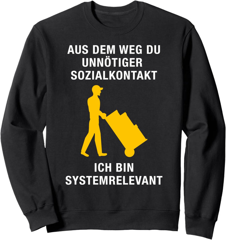 Paketbote Postbote Zusteller Briefträger Outfit Geschenk Sweatshirt