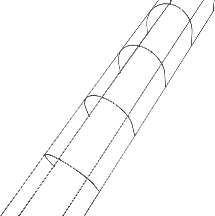 Spetebo Rankgitter aus Metall für Fallrohre 120 cm - 2 Stück - halbrundes Gitter Pflanzengitter