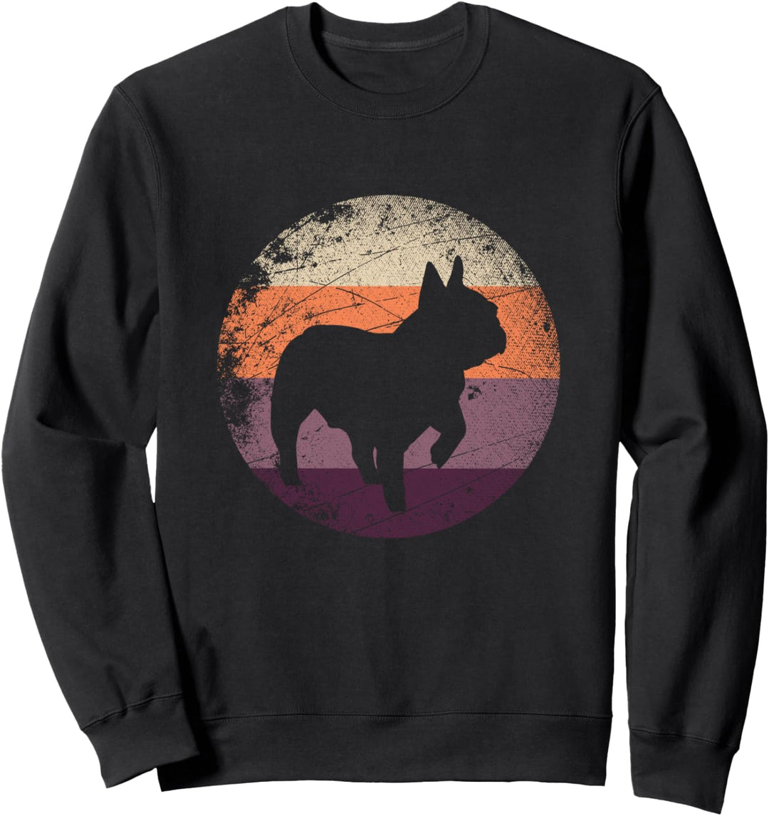 Retro Französische Bulldogge Sweatshirt
