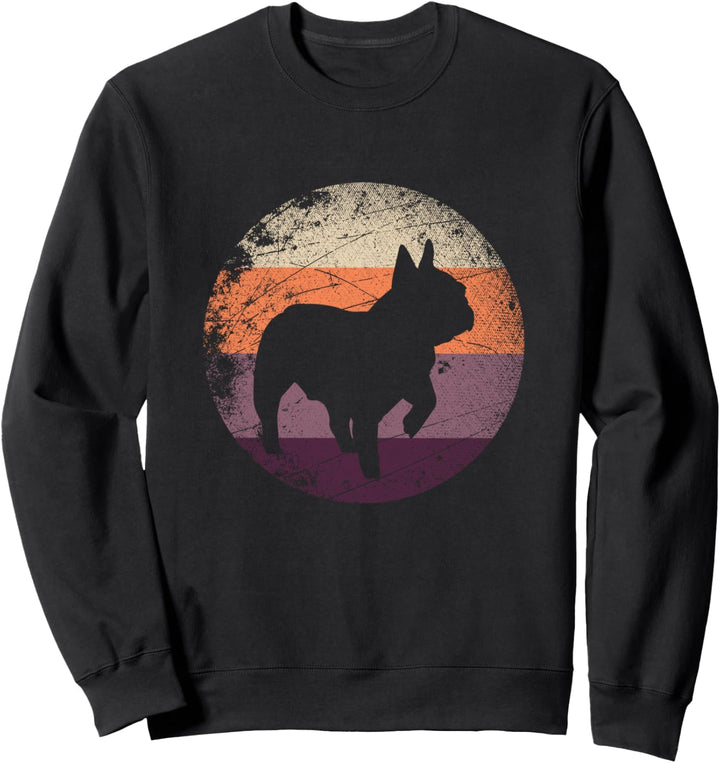 Retro Französische Bulldogge Sweatshirt