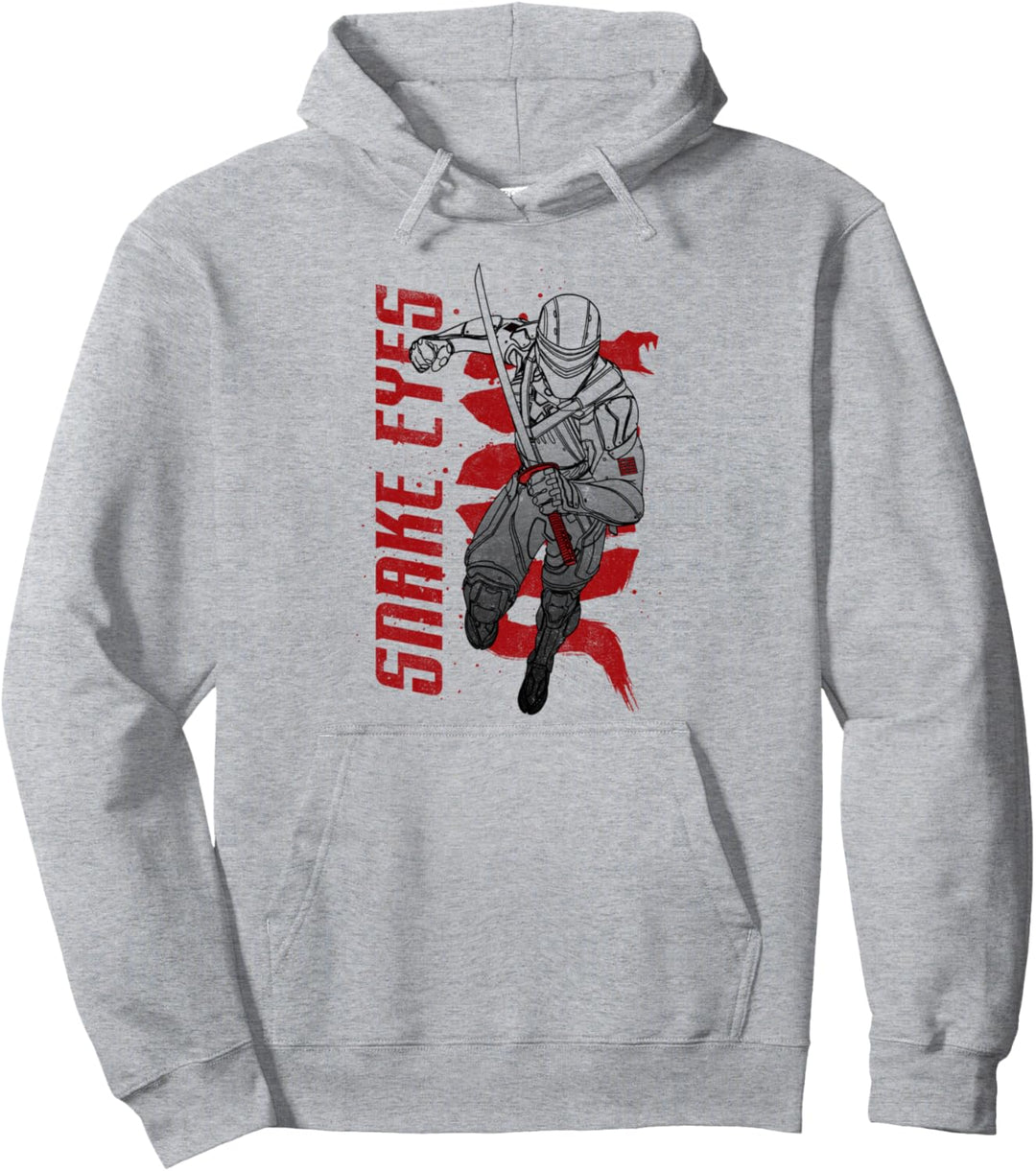 Snake Eyes Line Art Snake Pullover Hoodie