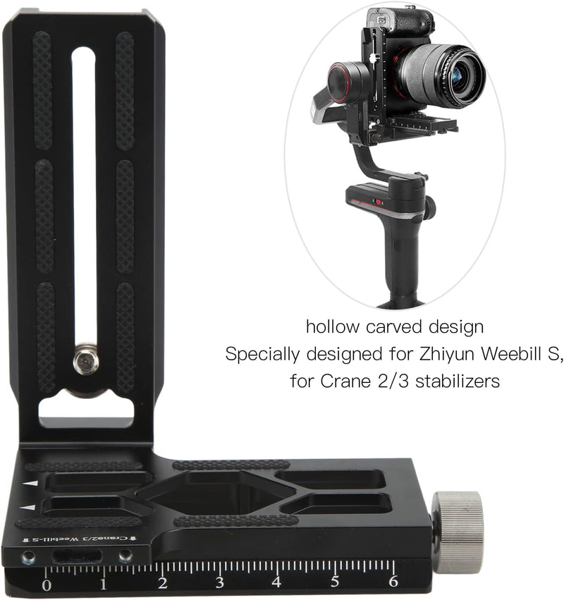 Goshyda Kamera mit L-Halterung, Tragbare Vertikale, Hohle L-Typ-Schnellwechselplatte, mit Skalierung