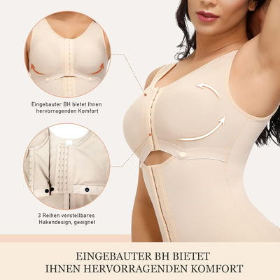 SHAPSHE Shapewear Damen Bauchweg Stark Formend Body Shaper Taillenformer Bodysuit Mieder Fajas Colom