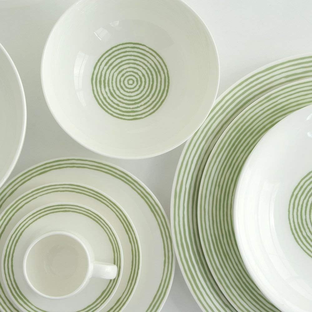 Alessi 4 Stück Suppenteller Acquerello, Weiss