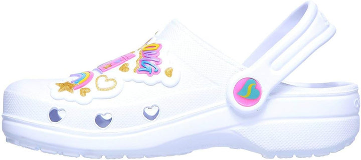 Skechers 308003L-WMLT_28 Slides, White, EU