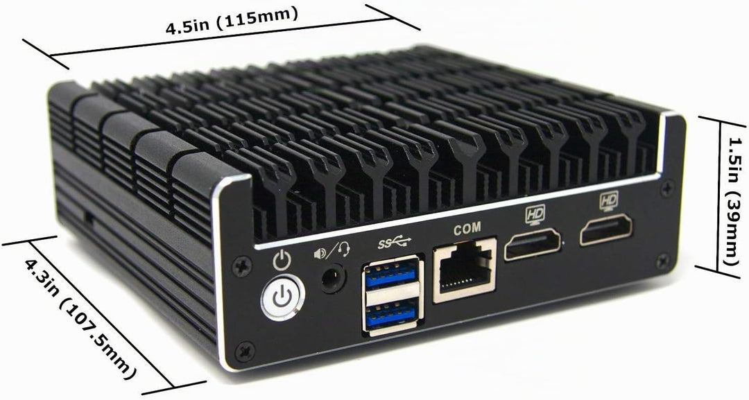 Protectli Vault FW4B - 4 Port, Firewall Micro Appliance/Mini PC - Intel Quad Core, AES-NI, 8GB RAM,