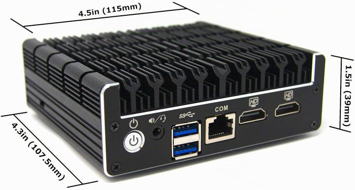 Protectli Vault FW4B - 4 Port, Firewall Micro Appliance/Mini PC - Intel Quad Core, AES-NI, 8GB RAM,