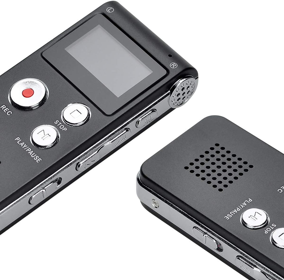Lychee 8GB LCD Bildschirm Digitales Diktiergerät Aufnahmegerät Sprachaufnahme Audiorekorder Voice Re