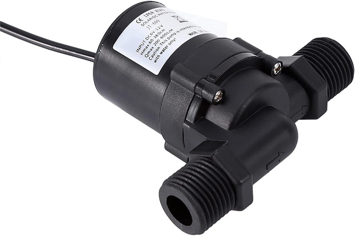 Dioche Wasser umwälzpumpe, 12V Warmwasserpumpe Solarumwälzung 600L/H Solarwasserumwälzpumpe Bürstenl