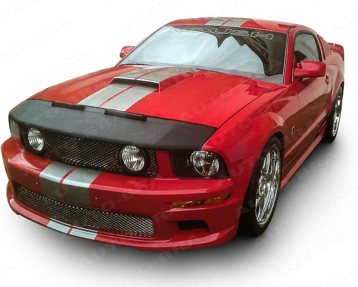 AB-00883 CARBON OPTIK Auto Bra kompatibel mit Ford Mustang Bj. 2005-2010 Haubenbra Steinschlagschutz