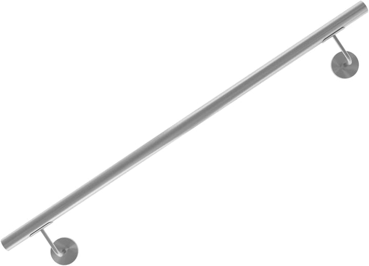 INOXLM Handlauf Edelstahl ⌀ 33,7mm Treppengeländer Edelstahl AISI 304 mit Satiniert Finish, Geländer