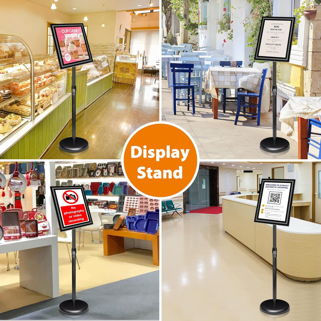 VAIIGO 6Pack Infoständer Din A4 Plakatständer Informationsständer Präsentationsständer Kundenstopper