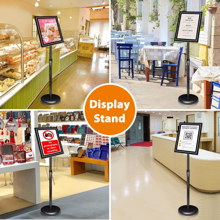 VAIIGO 6Pack Infoständer Din A4 Plakatständer Informationsständer Präsentationsständer Kundenstopper