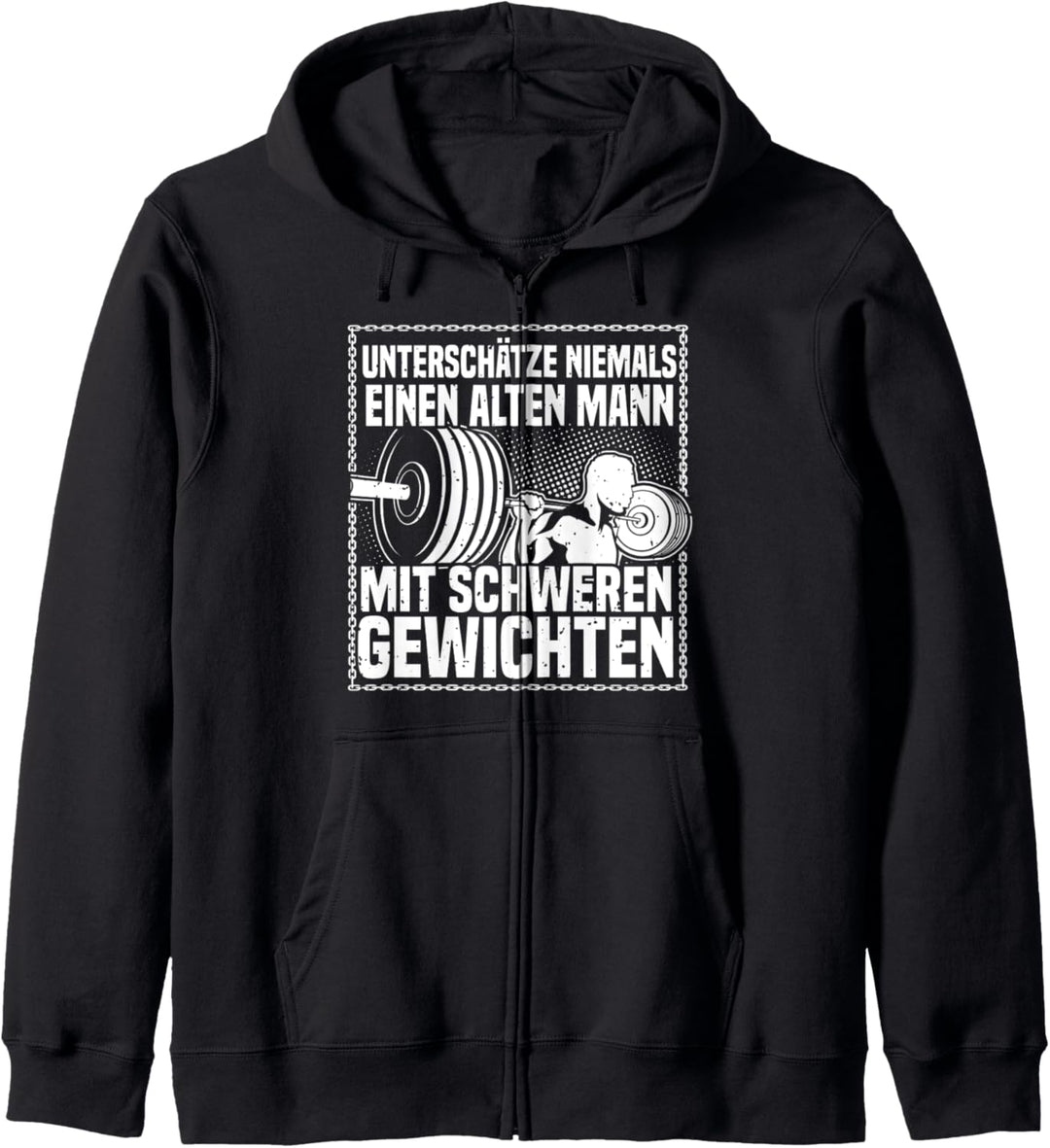 Bodybuilding & Fitness, Unterschätze Niemals..., Kraftsport Kapuzenjacke