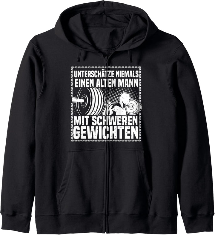 Bodybuilding & Fitness, Unterschätze Niemals..., Kraftsport Kapuzenjacke