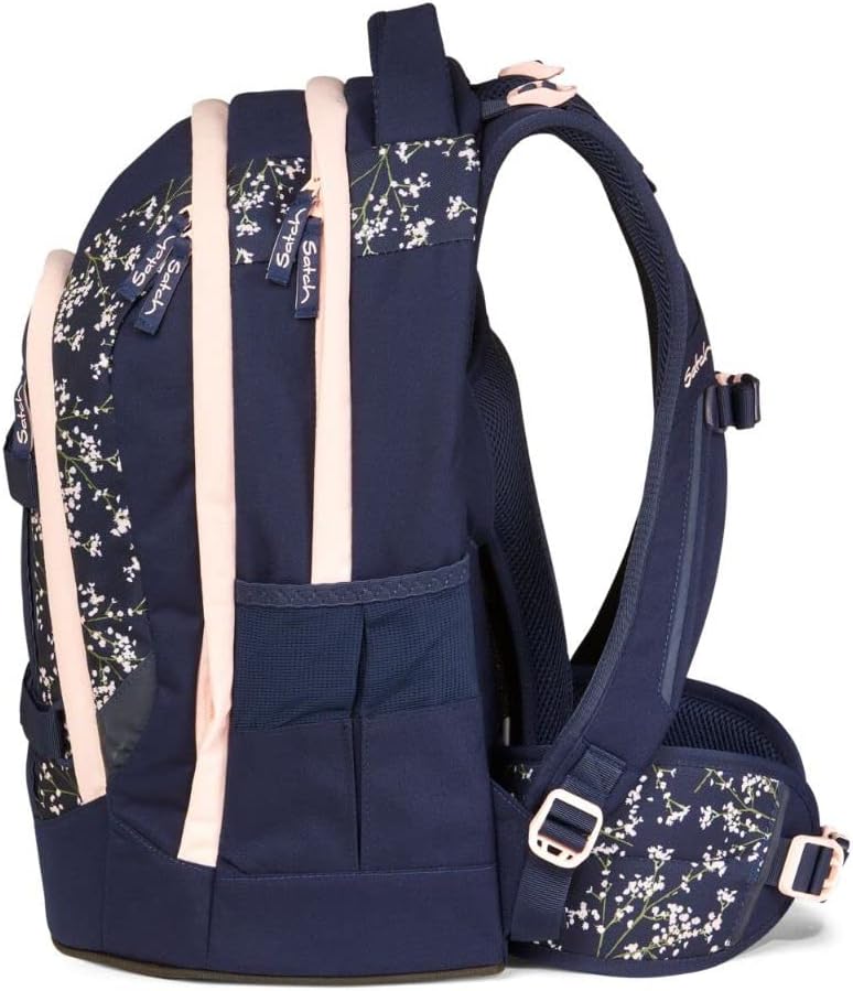 satch Pack Schulrucksack Set 2tlg. inkl. Schlamperbox Bloomy Breeze, Bloomy Breeze