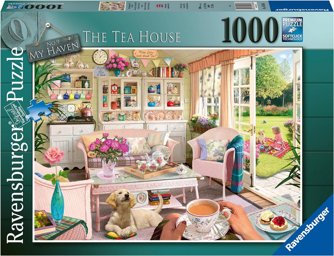 Ravensburger My Haven No.9 The Tea House 1000 Piece Jigsaw Puzzle for Adults & Kids Age 12 Years Up